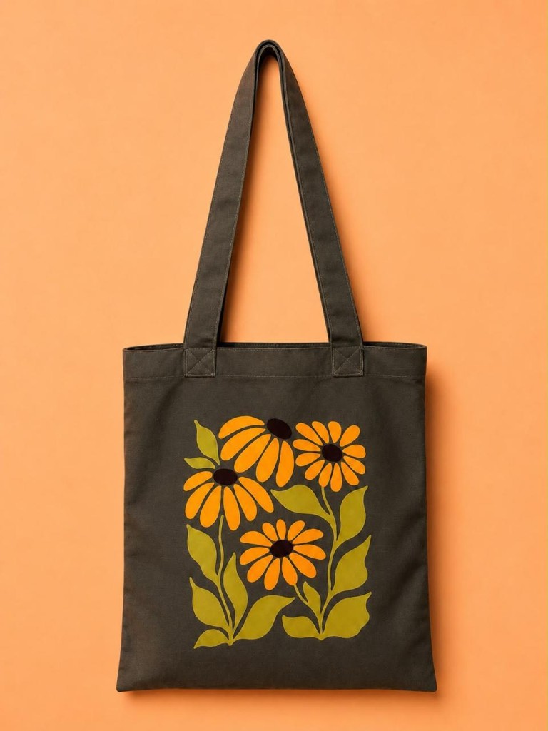 Retro Floral Tote